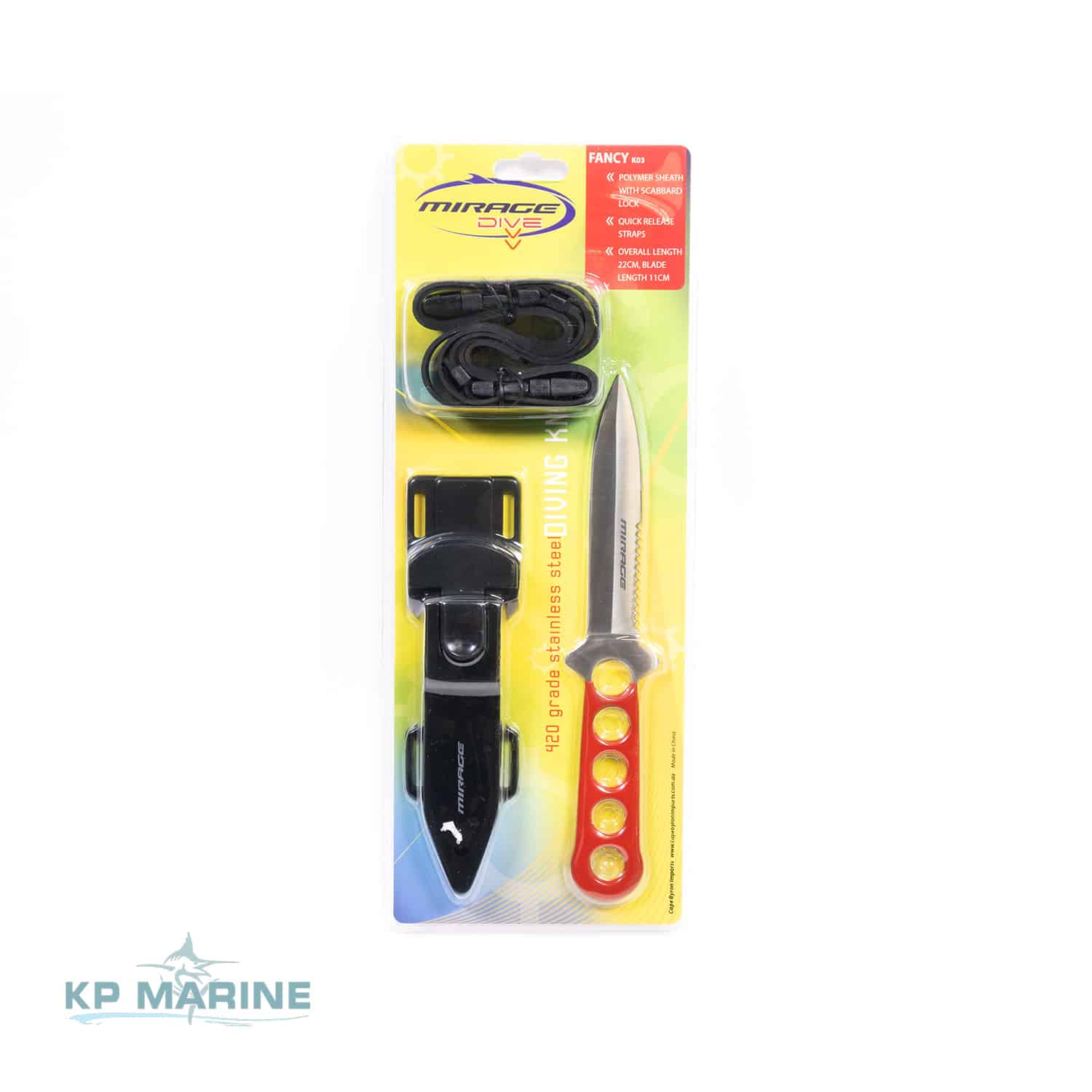 Mirage Fancy Dive Knife 11cm KP Marine