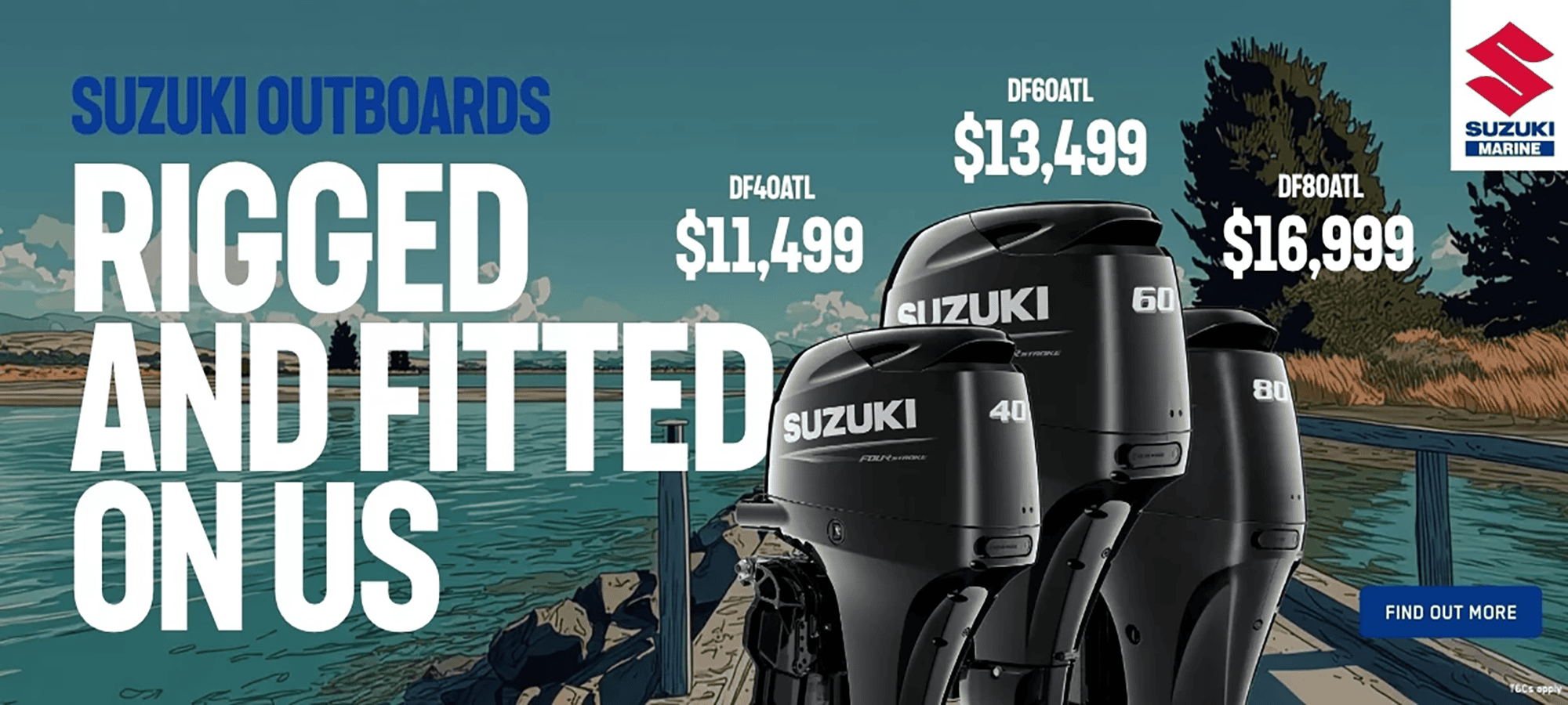 Suzuki Outboards Rigged and Fitted on Us - KP Marine