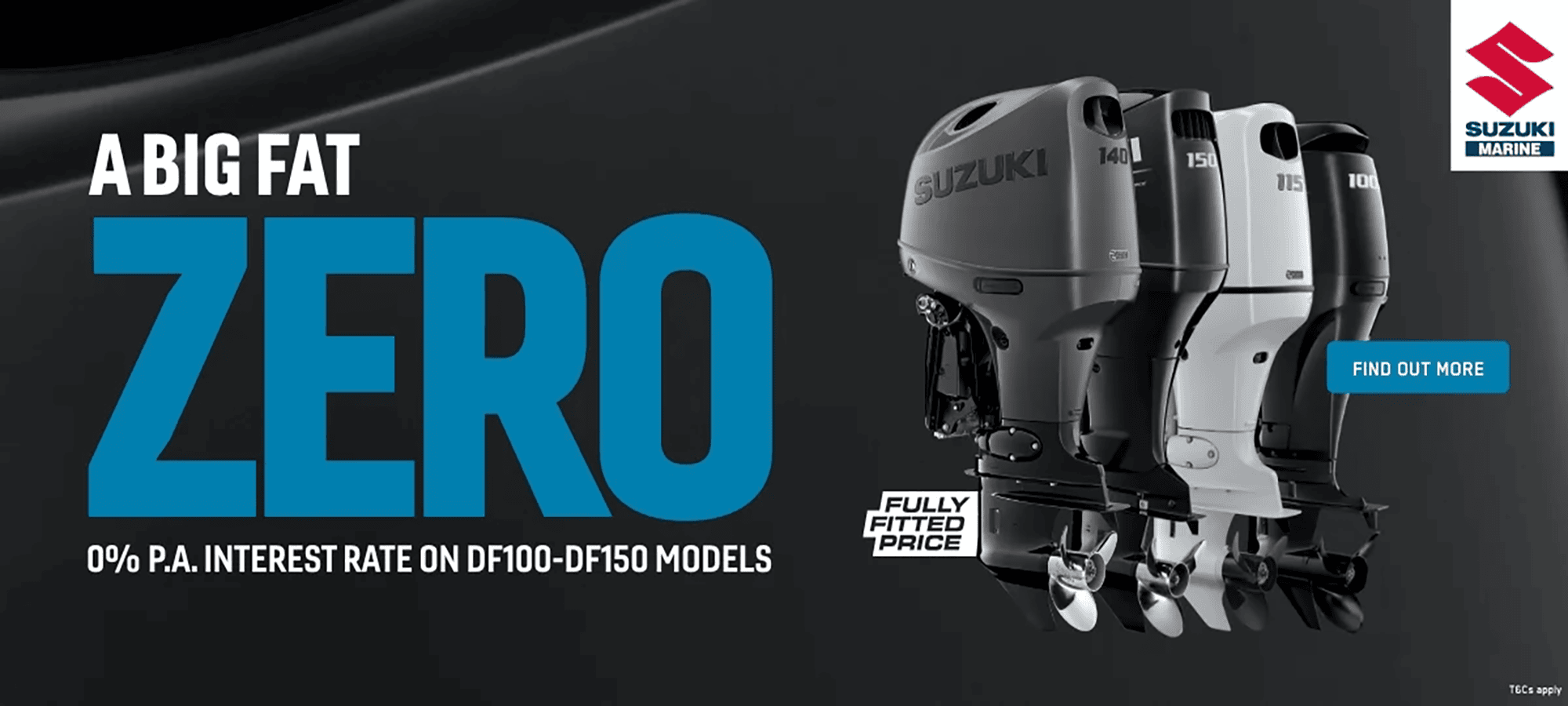 Zero interest on Suzuki Outboard Engines, KP Marine